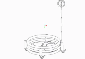 Multifunctional Gas Cylinder Stand with Leak Detection 