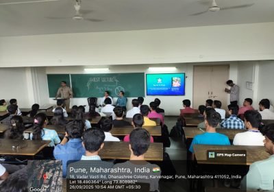 Expert Session on Anti-Drug Awareness by Mr. Shankar Suresh Patil, Police Sub Inspector, Waraje Malvadi Police Station, Pune