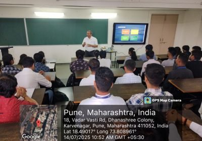 Expert Session on “Expectations of Industry from Fresher’s”, by Mr. Rajesh Mandlik, CEO & MD, Setco Spindles India Pvt Ltd, Pune