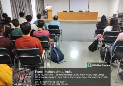 Expert Session on “Industry Expectations from Undergraduate Students”, by Mr. Vikas Dangat, Group Director, SV Group of Companies, Pune